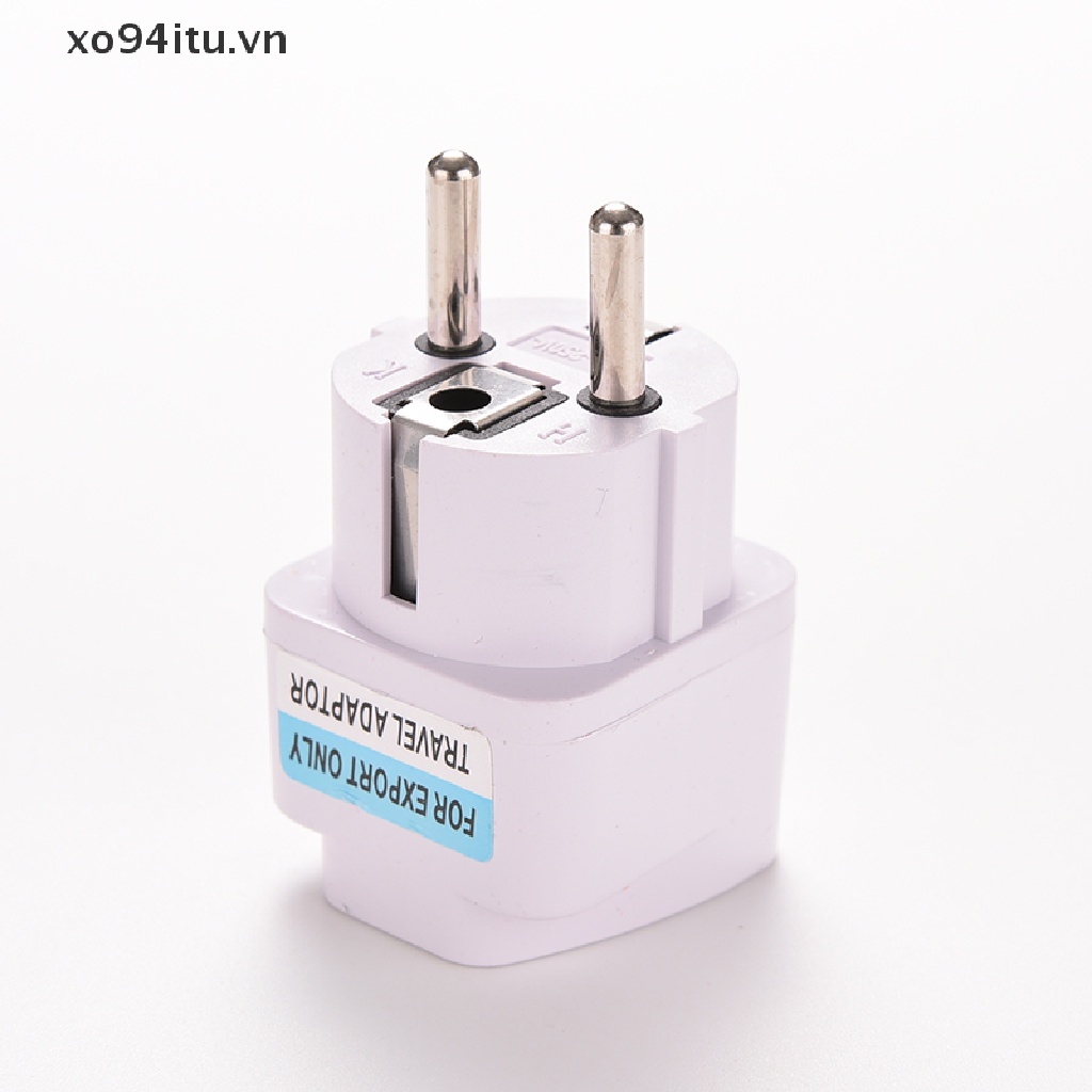 XOITU New Portable UK US AU to EU European Power Socket Plug Adapter Travel Converter .