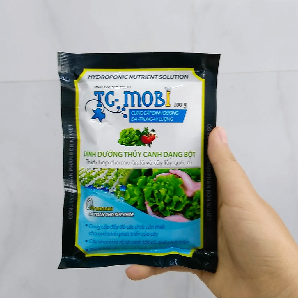 Dinh Dưỡng Pha Dung Dịch Thủy Canh Dạng Bột TC-MoBi 100g