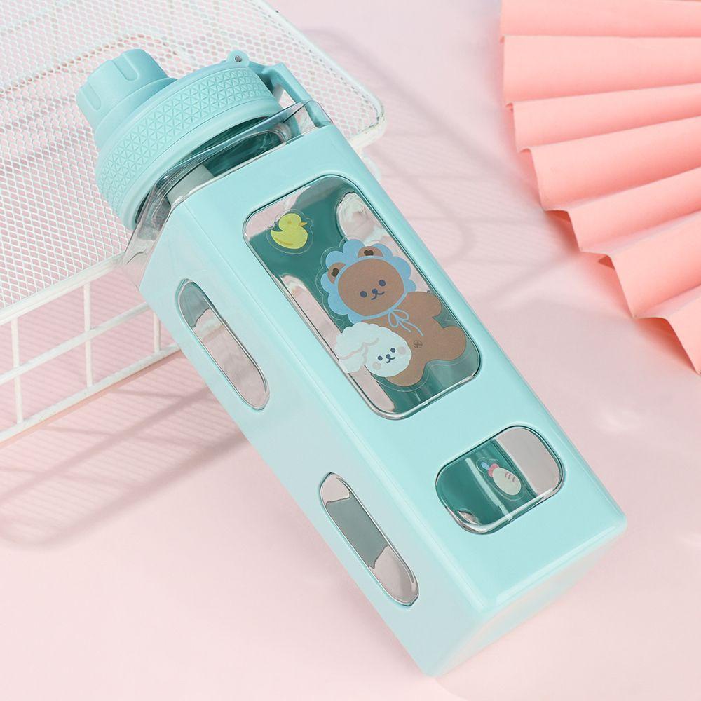 PISTA Bình Nước 700ML Hình Gấu Hoạt Hình 3D Dung Tích Lớn 700ML