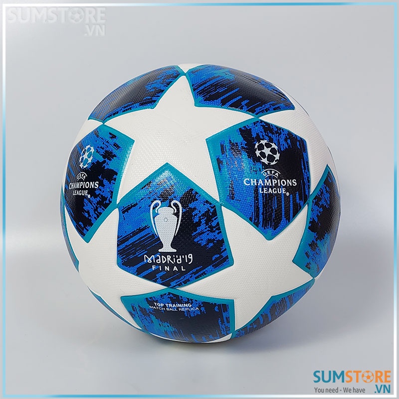 Quả Banh Bóng Đá Ngoại Hạng Anh Loại 1 Đúc Nguyên Khối Cao Cấp Mới Nhất - Xanh size 4-5