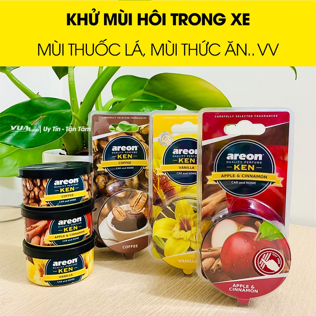 Sáp thơm nước hoa ô tô Areon ken cao cấp chính hãng hương thơm tinh khiết sang trọng khử mùi cho xe hơi phòng ở