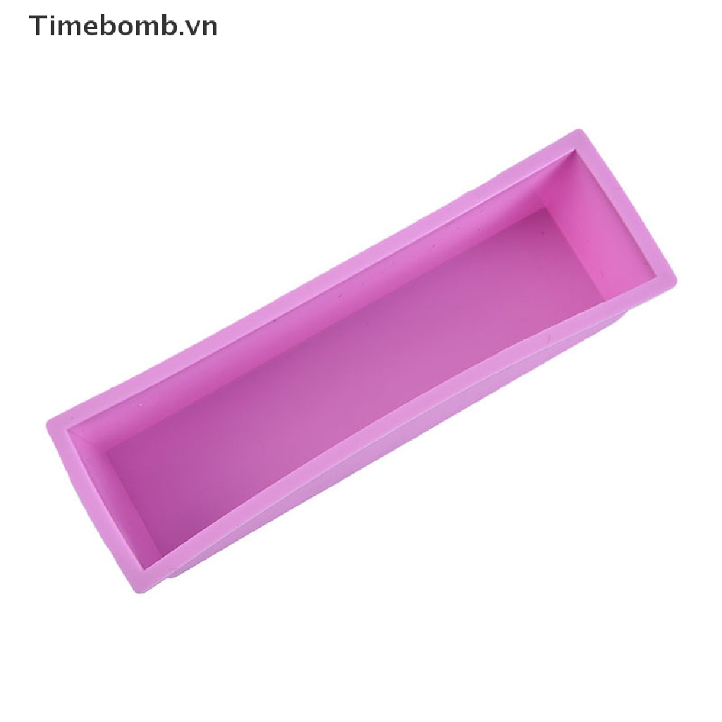 Khuôn Silicone Làm Xà Phòng Hình Chữ Nhật