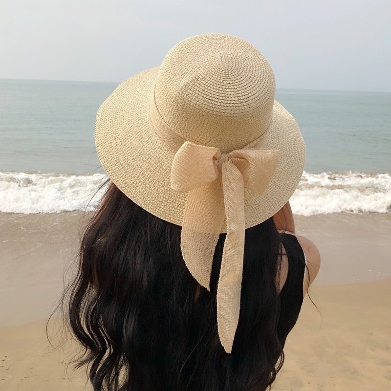 Mũ Cói Nơ Đi Biển Mũ Cói Chống Nắng Mát Mẻ Và Thoáng Khí
