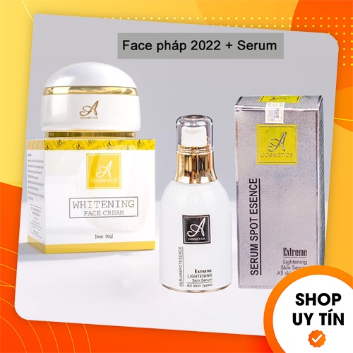 Combo Kem Face Pháp A Cosmetics + Serum Huyết Thanh Spot Esence Mỹ Phẩm Phương Anh