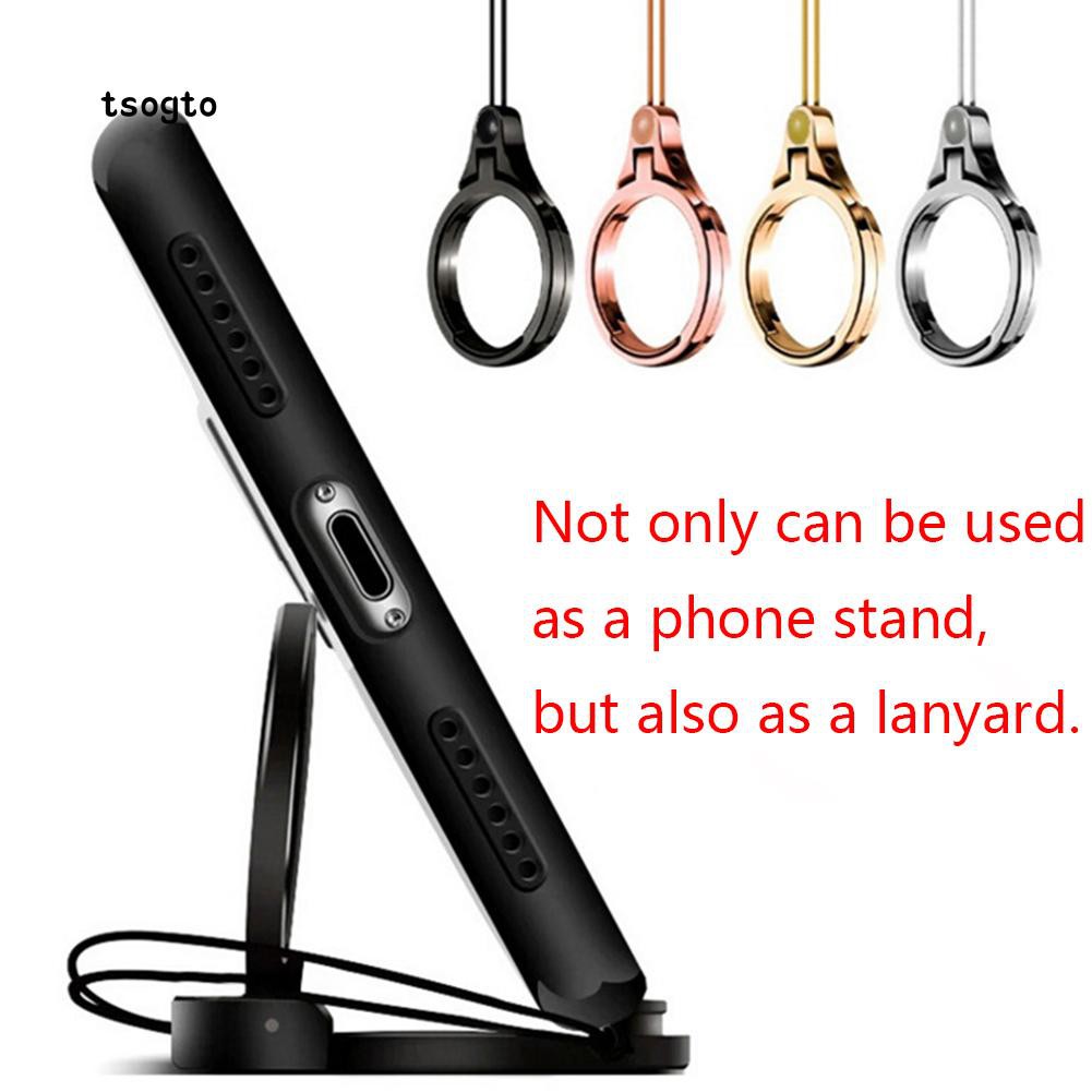 Dây treo điện thoại kết hợp giá đỡ bằng kim loại đa năng | BigBuy360 - bigbuy360.vn