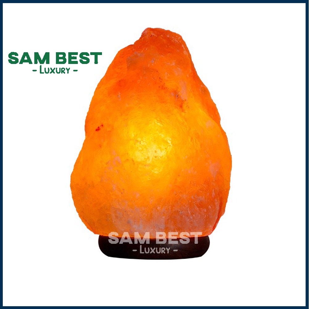 Đèn Đá Muối Himalaya Pakistan 2-2,5kg, Đèn trang trí phòng ngủ, phòng khách, Phong thủy