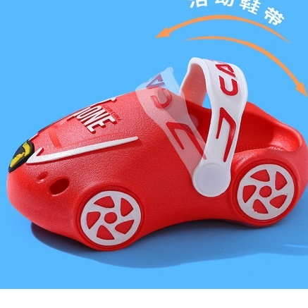 Dép sục hình xe đua cho bé trai, bé gái từ 1 đến 5 tuổi