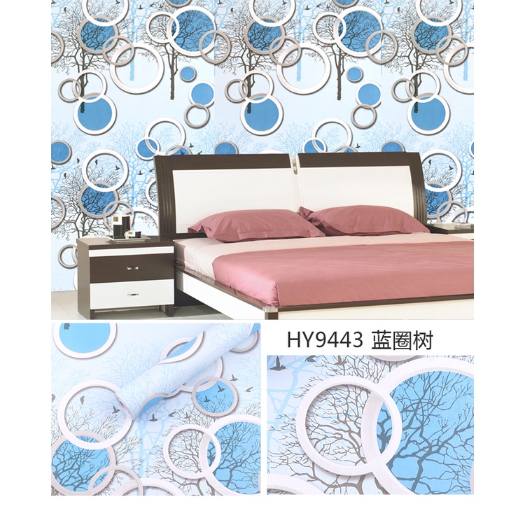 Giấy Dán Tường 10M x 45cm nhiều mẫu có keo sẵn dễ dán trang trí đẹp tự thi công