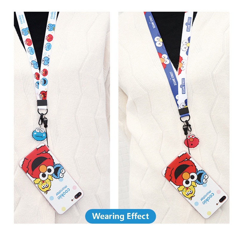 Dây Đeo Điện Thoại/Thẻ ID Họa Tiết Hoạt Hình Dễ Thương Cho Học Sinh