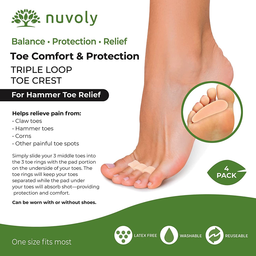 Gel Mềm Chỉnh Hình Ngón Chân Giảm Đau Và Ngăn Ngừa Nứt Nẻ