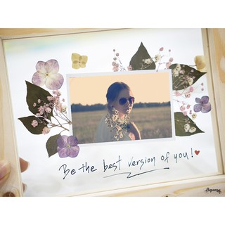 Khung tranh hoa ép, hoa khô để bàn BEPANSY Photo design 09