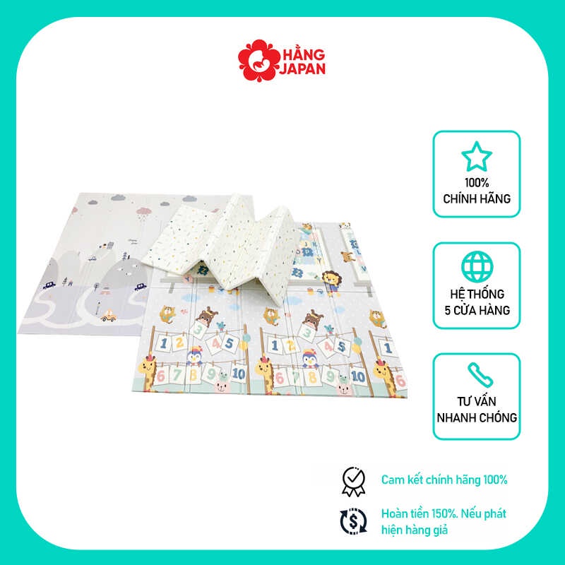 [ CHÍNH HÃNG] Thảm xốp XPE loại dày cho bé, gấp gọn Umoo các kích thước