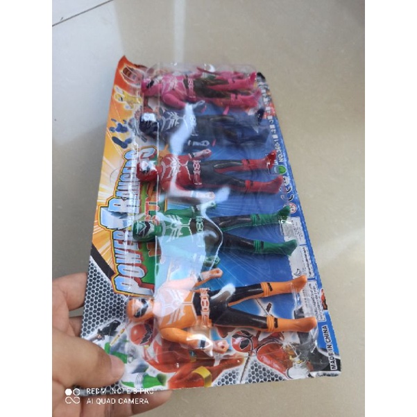 vỉ đồ chơi 5 anh em siêu nhân mini,mô hình siêu nhân