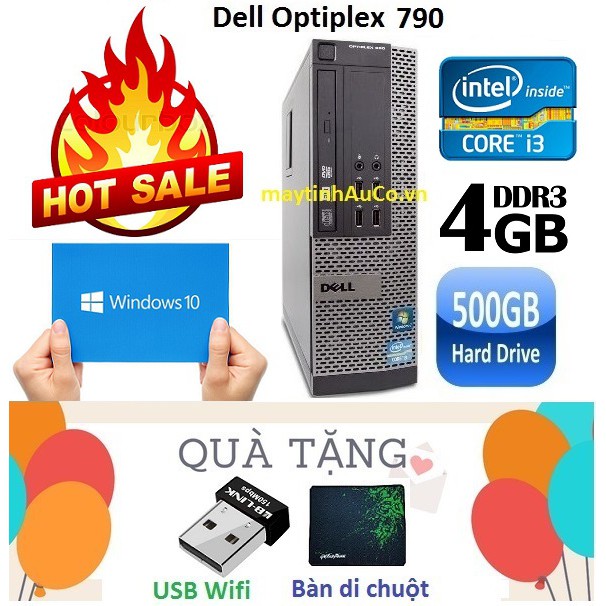 Máy tính đồng bộ Dell Optiplex 790 core i3 RAM 4GB HDD 500GB , ,