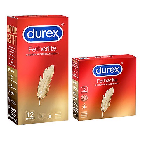 [Bộ Combo] 3 hộp Bao cao su Durex Fetherlite 12 cái