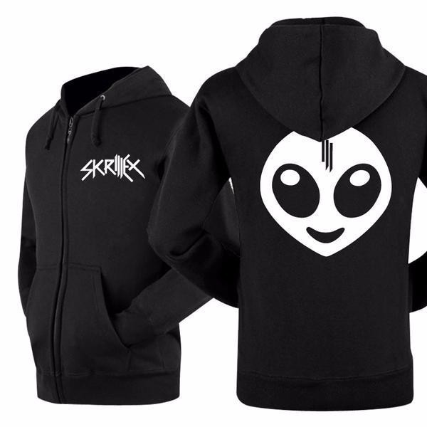 Áo Khoác Hoodie Phối Khóa Kéo Skrillex 5