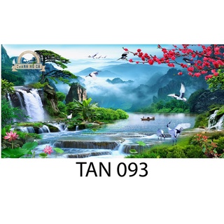 Tranh dán hồ cá, bể thủy sinh đẹp, sắc nét tranh phong cảnh TAN