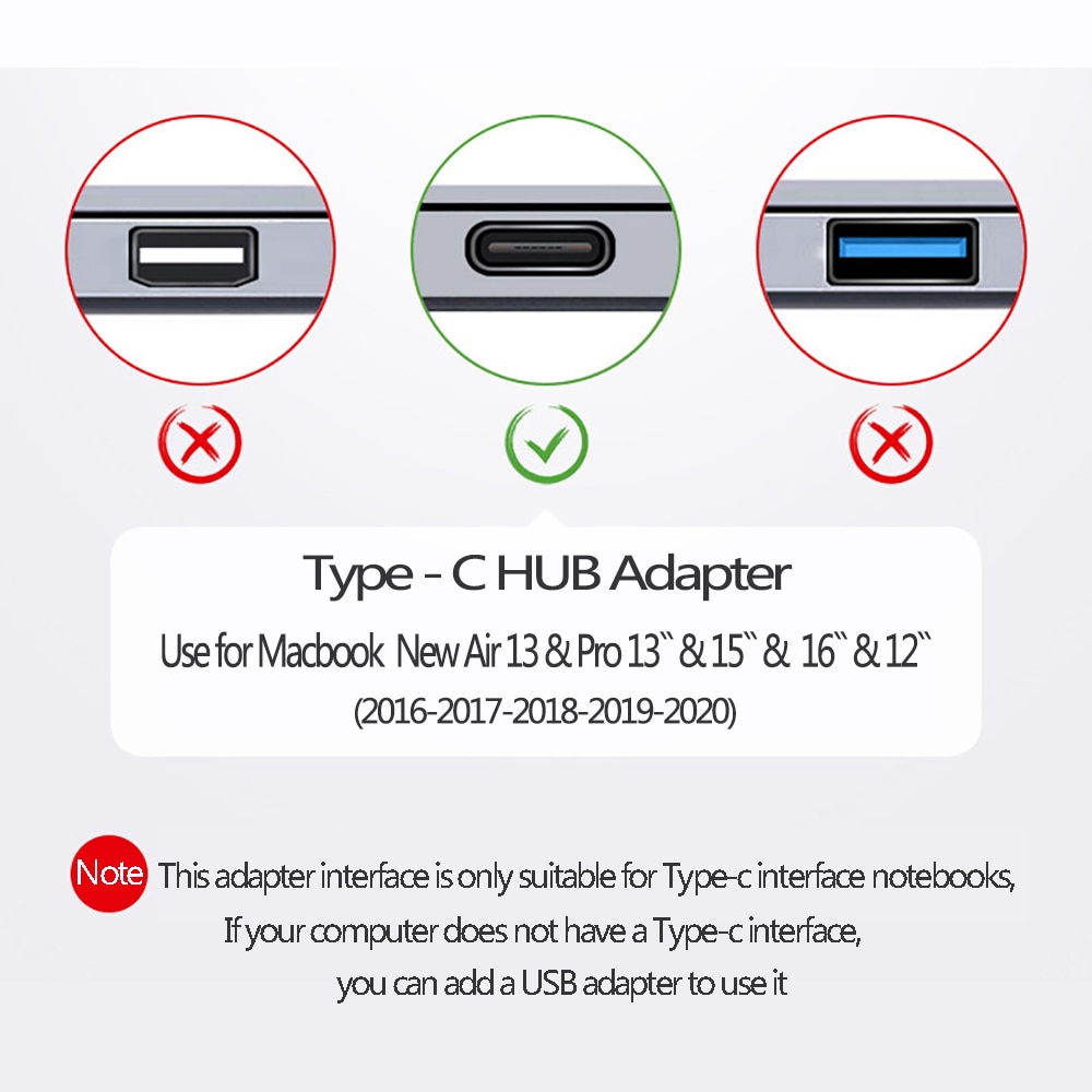 Hub Chuyển Đổi Usb 3.1 Type-C Hub Sang Hdmi 4k 3 Cổng Usb 3.0 Tf Cho Macbook Air Pro 2020 M1