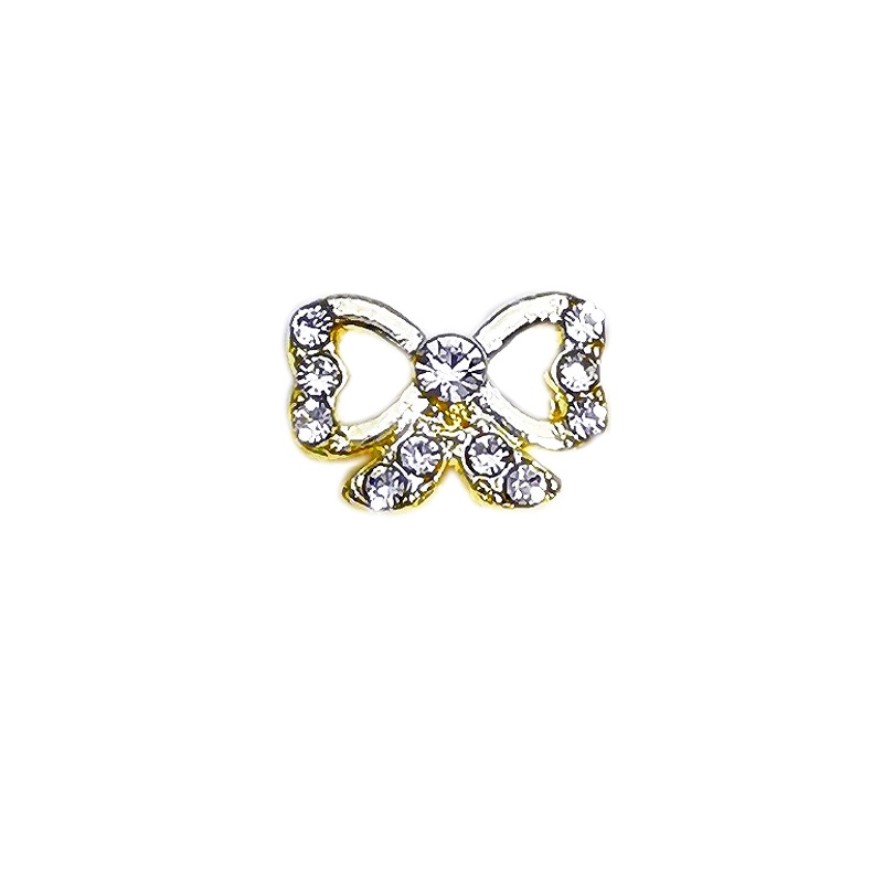 Phụ Kiện Trang Trí Móng Tay 11 Kiểu Nơ Đính Đá Sang Trọng Bằng Hợp Kim