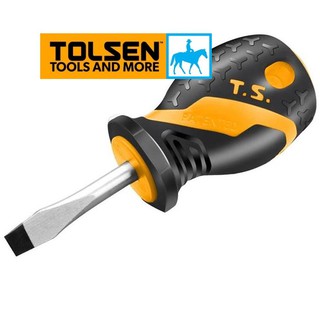 Tua vít dẹp ngắn có nam nhâm 6.5 x 38mm crv tolsen 20132