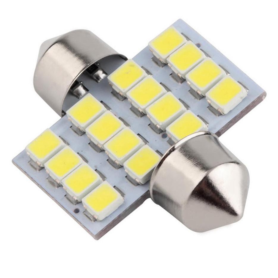 Đèn LED 31mm 16smd 3528 1210 chất lượng cao cho xe hơi