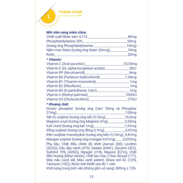 Thực phẩm bảo vệ sức khỏe PHARITON ACTIVE - Giảm mệt mỏi, tăng cường sức đề kháng (30 viên) | BigBuy360 - bigbuy360.vn