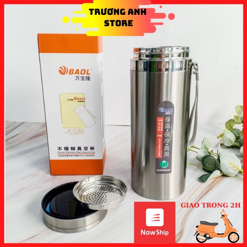 Bình giữ nhiệt 𝑭𝑹𝑬𝑬𝑺𝑯𝑰𝑷 Bình giữ nhiệt BAOL inox 304 1500ml giữ nhiệt trên 12 tiếng