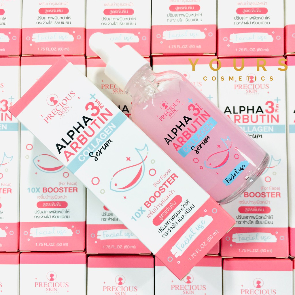 Serum Kích Trắng Alpha Arbutin Bổ Sung Collagen Ngăn Ngừa Lão Hóa Mờ Thâm Sạm Đều Màu Da 3+ Plus – Khongcoson