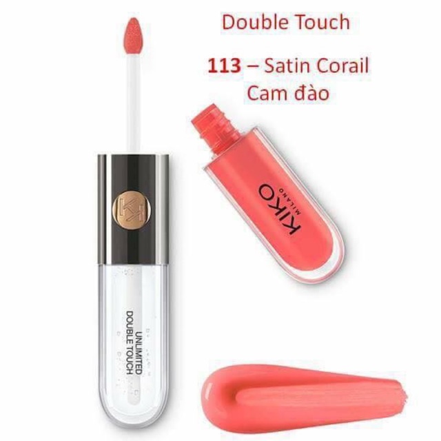 Son kem lì KIKO 113 Cam Đào