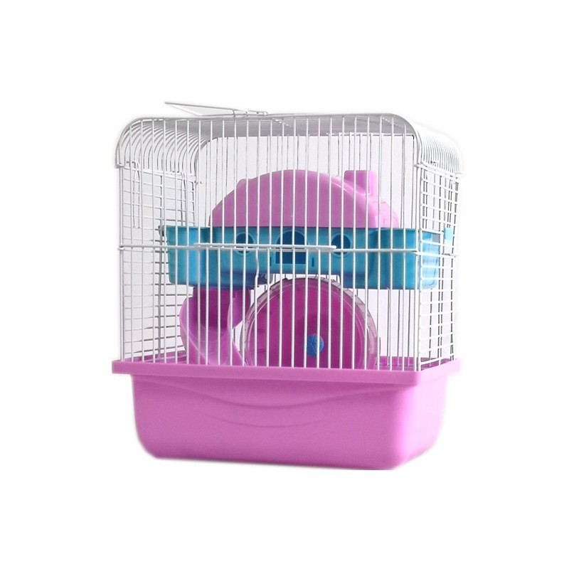 Lồng hamster biệt thự 2 tầng HIPIPETT cỡ trung full phụ kiện đầy đủ