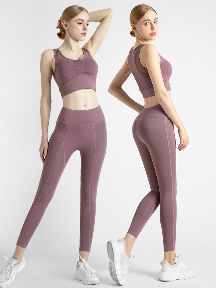 Bộ Đồ Tập Yoga Lưng Cao Dáng Ôm Đính Nơ Phong Cách Mới