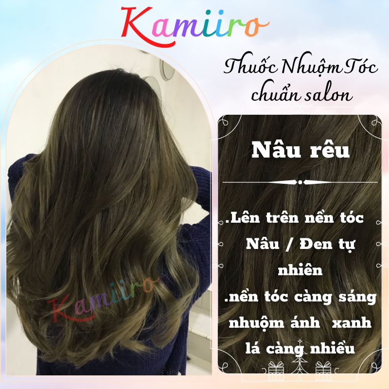 [ HOT ] Thuốc nhuộm tóc màu NÂU RÊU