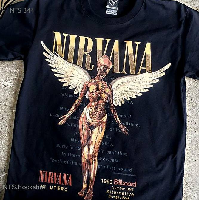 Nirvana NTS 344 Áo Rock band tee phông / thun