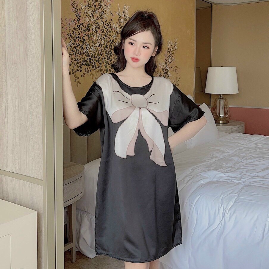 Váy Xinh Thiết Kế In 3D Sang Chảnh Chất Lụa Satin Loại 1 Mềm Nhẹ Mát | BigBuy360 - bigbuy360.vn