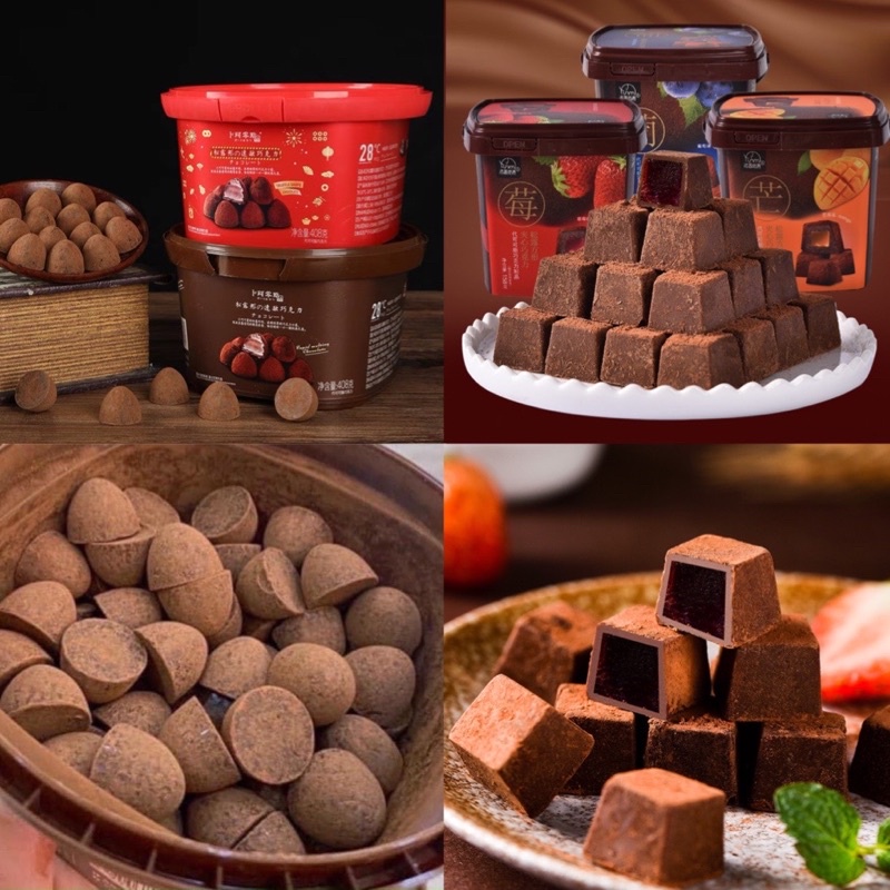 Socola Tươi - Nama chocolate 408g và 158g vị Việt quất, Dâu, Xoài