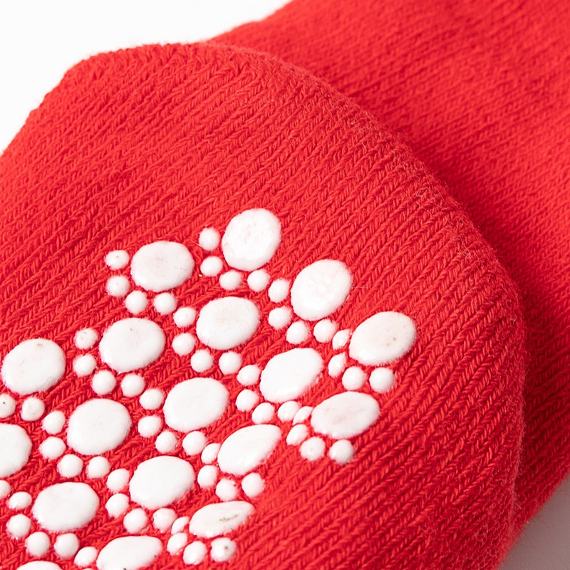 Vớ Cotton Chống Trượt Họa Tiết Giáng Sinh Màu Đỏ Dành Cho Trẻ Sơ Sinh