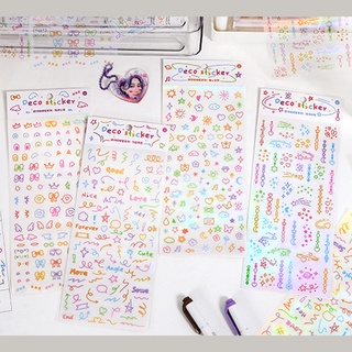 Set Sticker Trang Trí Toploader, Sổ, Decor Sticker