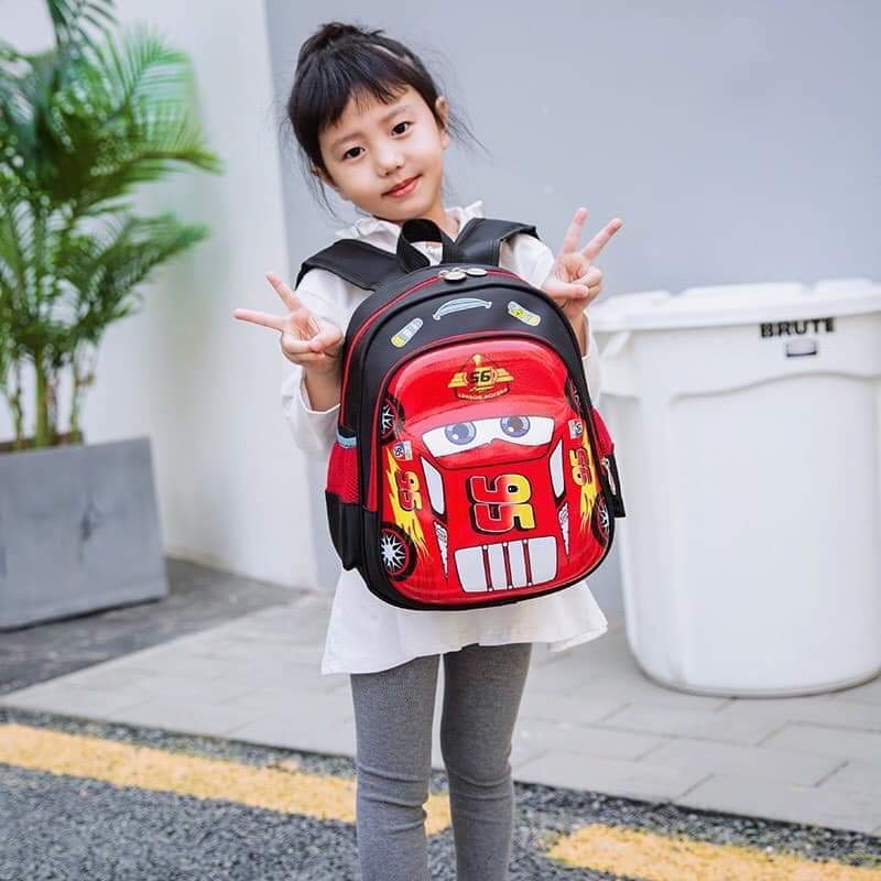 Balo mẫu giáo hình ô tô MC Queen cho bé