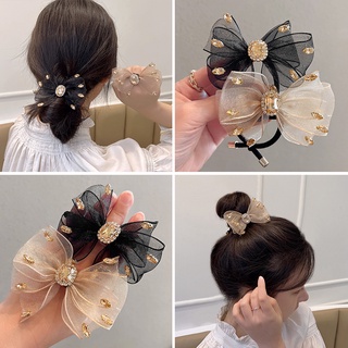 Kẹp Tóc Nơ Vải Chiffon Thời Trang Nữ Tính