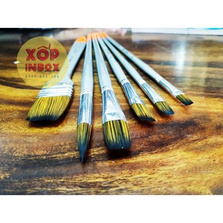 Bộ cọ vẽ tranh Acrylic cao cấp Sunway B304 6pcs