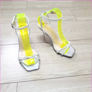 GIÀY SANDAL ĐÍNH ĐÁ SIÊU SANG, GÓT NHỌN 7CM