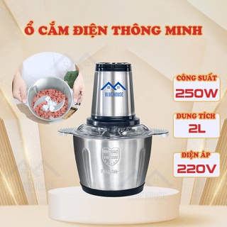 Máy xay thịt đa năng chính hãng cối 2L dao 4 lưỡi tiện lợi dễ sử dụng Blue House