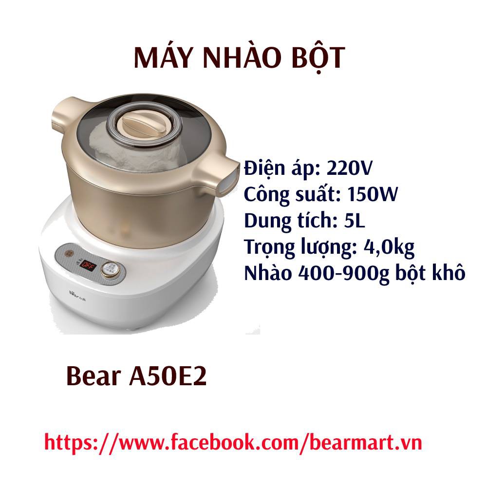 Máy Nhồi Bột Bear 5l 2019 - Hàng Có Sẵn - Bảo Hành 12 Tháng