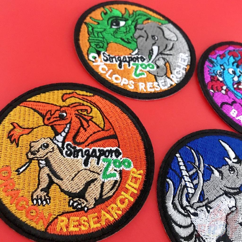 Miếng dán patch ủi hình các con thú（☸ Animals - Singapore Zoo Patch ☸）