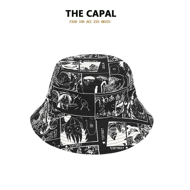 Mũ xô THE CAPAL in họa tiết hoạt hình hai màu độc đáo