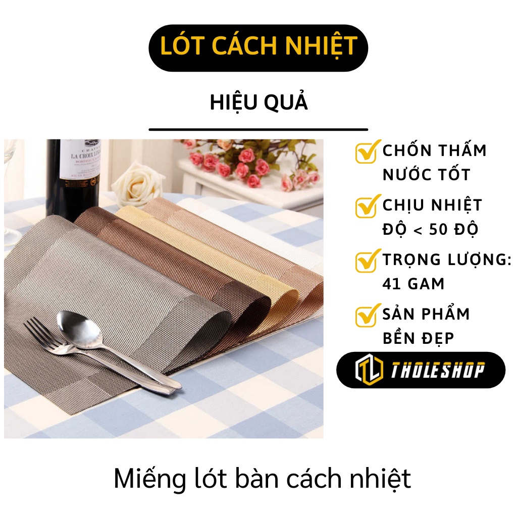 Tấm Lót Bàn Ăn - Miếng Lót Bếp Cách Nhiệt, Chống Thấm Nước, Trang Trí Bàn Ăn 9084