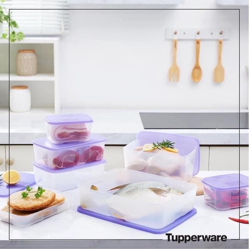 Tupperware💕Freeship 💕Hộp trữ đông Freezermate Essential Fit 7 hộp