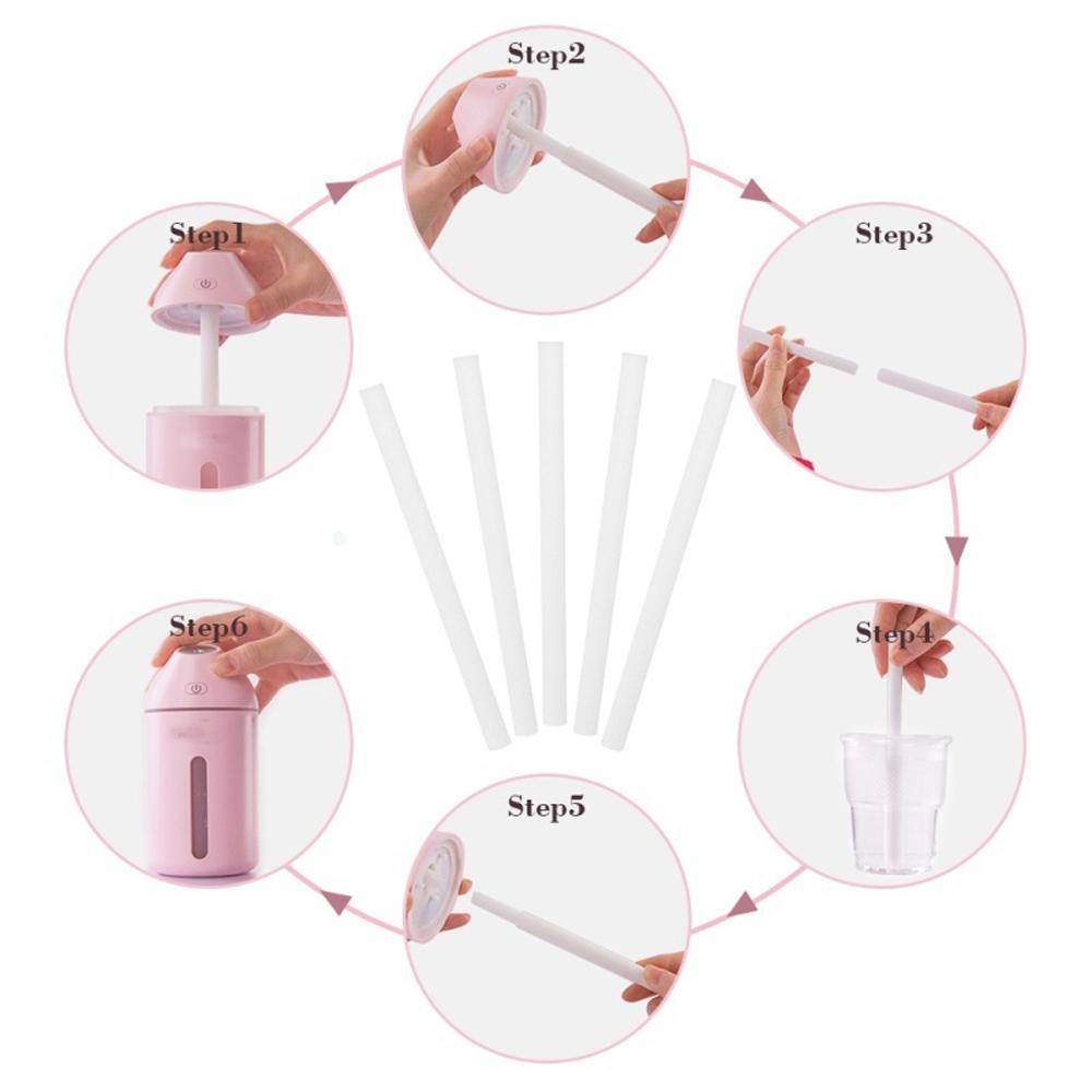 YNATURAL Set 10 Que Lọc Cotton 8cm Chuyên Dụng Cho Xe Hơi
