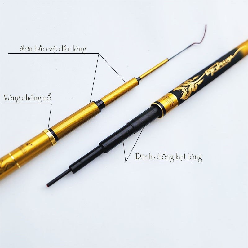 cần câu tay Kim Long 6H tặng kèm ngọn