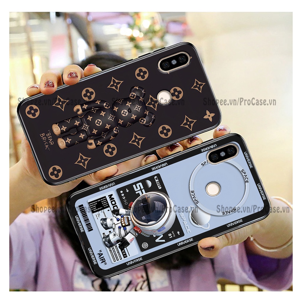 Ốp Xiaomi Redmi 6 Pro - Mi A2 Lite - Mi A2 - Mi 6x in hình bearbrick, super nasa cá tính,thể thao,ốp lưng chống sốc